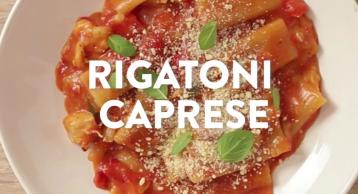 Uma Panela Só – Rigatoni Caprese 